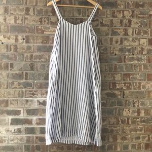Three dots 100% cotton striped dress